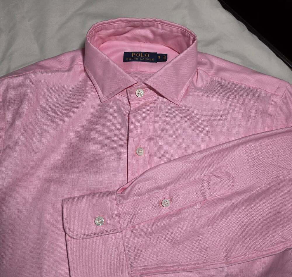 Polo Ralph Lauren Button-Down Shirt Size S Pink Cotton Long Sleeve